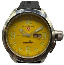 Relógio de pulso Swiss Legend submersível amarelo/borracha 48 mm quartzo modelo SL-10543-07 comprar usado  Enviando para Brazil