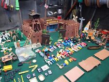 GRANDE LOTE Playmobil Indiano Cowboy Cavalos Carrinho Canoa Tenda Figuras e Acessórios comprar usado  Enviando para Brazil