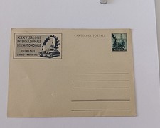 1953 intero postale usato  Fiumicino