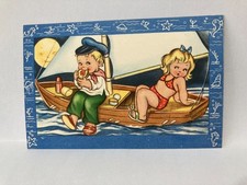 Cartolina bambini mare usato  Varese