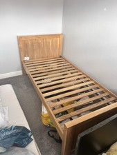 Solid oak single for sale  STOKE-ON-TRENT