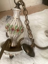 Lustre restos de 3 braços, porcelana francesa vintage  comprar usado  Enviando para Brazil