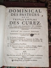 Dominical pasteurs 1686 d'occasion  Le Mans