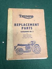 Triumph parts catalogue for sale  BRENTWOOD
