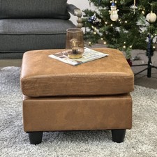 Faux leather ottoman for sale  Jamaica