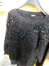 Pullover schwarz silber gebraucht kaufen  Teltow
