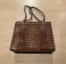 Krokodil handtasche vintage gebraucht kaufen  Leverkusen