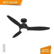 Ventilador de teto Hunter 52 polegadas casual preto interno/externo com luz e controle remoto comprar usado  Enviando para Brazil