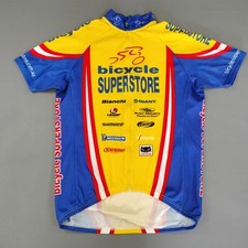 Camiseta masculina de ciclismo Uno Bicycle Superstore grande amarela com zíper completo comprar usado Camiseta masculina de ciclismo Uno Bicycle Superstore grande amarela com zíper completo comprar usado  Enviando para Brazil