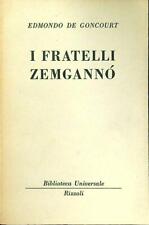 Fratelli zemganno goncourt usato  Italia