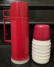 Set maroon thermos for sale  Danville