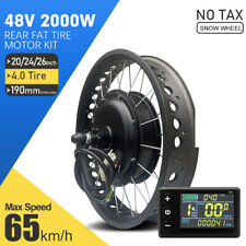 Kit motor cubo roda traseira pneu gordo 48V 2000W EBike 20 24 26er 4.0 saída 190mm comprar usado  Enviando para Brazil