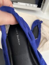 Usado, Viola Tory Burch feminina tamanho 6 M balé couro liso suado roxo. Novo comprar usado  Enviando para Brazil