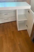 Schreibtisch weiß hochglanz gebraucht kaufen  Fürstenfeldbruck
