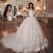 Vestidos de noiva princesa baile linha A aplique de renda com cadarço frisado vestidos de noiva comprar usado  Enviando para Brazil