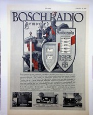 Original 1926 Vintage impressão AD: BOSCH Radio #Collectible Series comprar usado  Enviando para Brazil