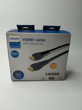 *aberto* Philips 25' cabo HDMI de alta velocidade com Ethernet - Preto comprar usado  Enviando para Brazil