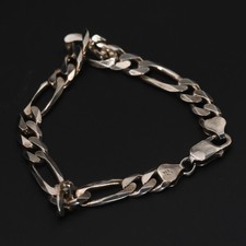 silver bracelet mens sterling for sale  USA