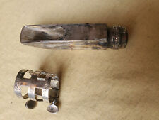 Usado, Muito bom e velho Henri Selmer C* saxofone alto bocal de metal com original.  LIGADURA comprar usado  Enviando para Brazil
