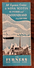 Cruzeiros Furness Red Cross Line 1936 Nova Escócia St. Pierre Terra Nova efêmera comprar usado  Enviando para Brazil