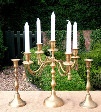 Brass candlesticks candelabra for sale Brass candlesticks candelabra for sale  BRIDGNORTH