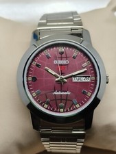 Relógio de pulso masculino Seiko 5 automático mostrador vermelho figura redonda aço inoxidável - 6309, usado comprar usado  Enviando para Brazil