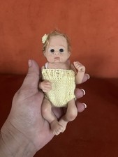 Boneca bebê bebê miniatura silicone renascido artista 6" braços e pernas amarrados comprar usado  Enviando para Brazil