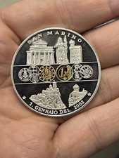 Medaglia san marino usato  Vercelli