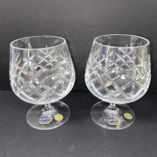 Pair bohemia crystal for sale  POOLE
