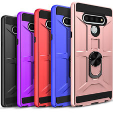 Capa telefone suporte à prova de choque + tela de vidro temperado para LG Stylo 6 comprar usado  Enviando para Brazil