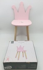 Krzesełko dziecięce Korona-Design Różowe, Drewno Sosna, 28x27x54cm, Meble do pokoju dziecięcego, używany na sprzedaż  PL