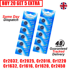 Baterias Eunicell CR2032 CR2016 CR2025 CR2450 CR1632 CR1220 CR1620, CR1616 *Reino Unido*, usado comprar usado  Enviando para Brazil