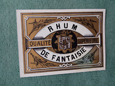 Etiquette vin rhum d'occasion  Montrouge