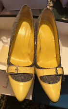 Yellow grey shoes for sale  LUTON