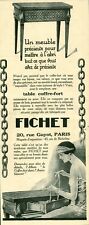 Publicité ancienne table d'occasion  France