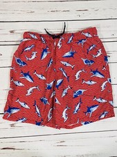 Shorts de natação Shark masculino tamanho 14-16 XL prancha longa viagem verão vermelho azul piscina comprar usado  Enviando para Brazil