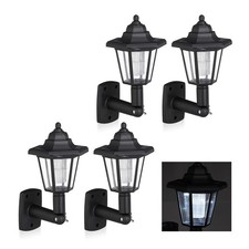 Solarną latarnię ścienną LED lampa ogrodowa nostalgiczna 4 sztuki na sprzedaż  Wysyłka do Poland