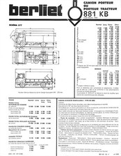 Berliet 881 porteur d'occasion  Les Bordes