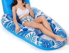 Piscina inflável Jasonwell flutuante adulto - Piscina flutuante espreguiçadeira flutuante jangada comprar usado  Enviando para Brazil