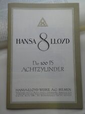 Hansa lloyd achtzylinder gebraucht kaufen  Wiesloch