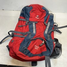 Mochila Deuter Fox 30 Senderismo Camping Roja y Azul Excelente Estado segunda mano  Embacar hacia Mexico