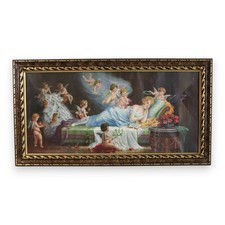 Cromolitografia vintage angeli usato  Rho