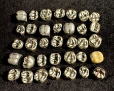 35 coroas dentárias molares de metal vintage para arte e reutilização dentista comprar usado  Enviando para Brazil