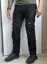 Calça Snickers Workwear Preta Cargo Calças Multi Bolso Utilitário de Trabalho Masculina 48” comprar usado  Enviando para Brazil