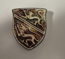 Spilla ceramica leoni usato  Collecchio