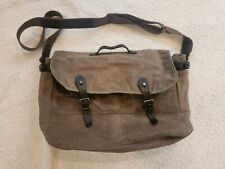 Bolso Mensajero J.Crew Dry Goods Abingdon Lona Encerada Envejecida segunda mano  Embacar hacia Argentina