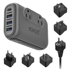 Conversor de tensão 230 watts transformador step-down 220V a 110V, upgrade com 4USB comprar usado  Enviando para Brazil