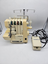 Máquina de costura vintage Singer Ultralock 14U34B com manual testado funciona comprar usado  Enviando para Brazil
