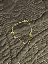 Pulseira de coração infantil vintage 10K, usado comprar usado  Enviando para Brazil