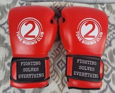 Usado, Luva de boxe de couro sintético tom tailandês saco de pancadas luvas sparring  comprar usado  Enviando para Brazil